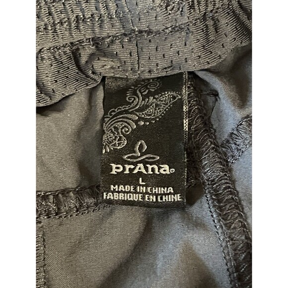 PRANA Gray Midtown Cropped Jogger Capri Pants Cinched Yoga Outdoors Size LARGE - Picture 6 of 6